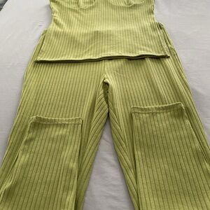 SHEIN women pants set green size 1XL.